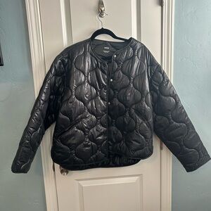 MNG Black Quilted Puffer Jacket